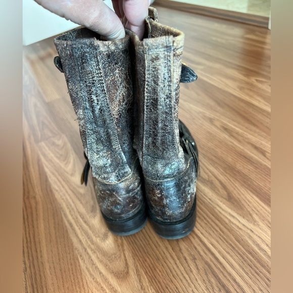 Frye Boots Distressed Leather Veronica Women’s Size 7 - Picture 11 of 16